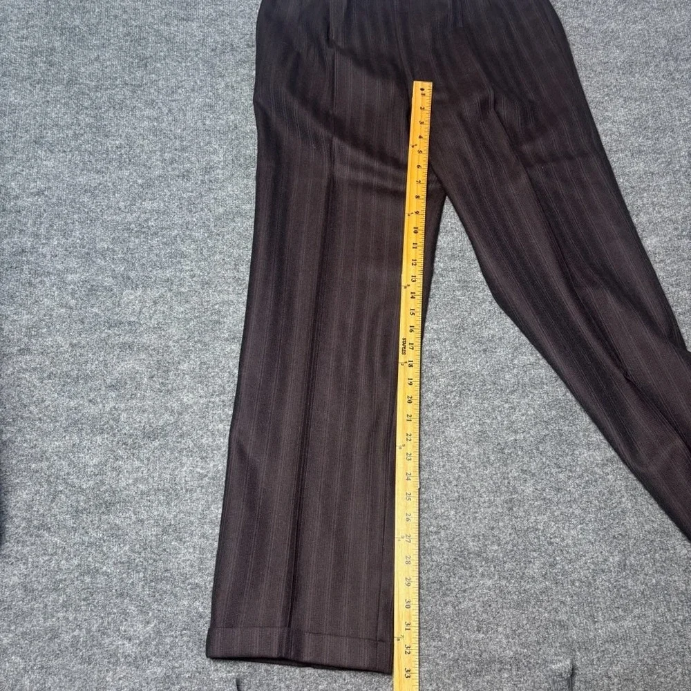 Emanuel Ungaro Uomo Brown Pinstripe Virgin‎ Wool Blazer Saks Fifth Avenue 42L IT
